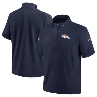 Nike Men's Sideline Coach (nfl Denver Broncos) Short-sleeve Jacket In Blue