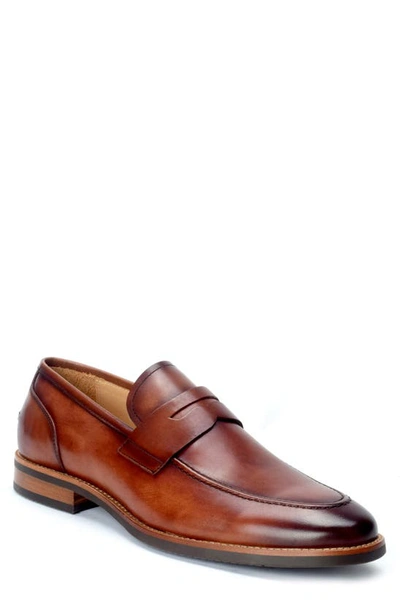 Warfield & Grand Camino Penny Loafer In Cognac