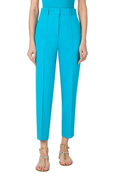 Akris Punto Ferry Pintuck Signature Jersey Trousers In Curacao