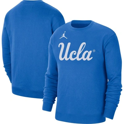 Jordan Brand Blue Ucla Bruins Wordmark Pullover Sweatshirt