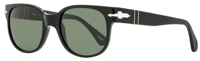 Persol Unisex Rectangular Sunglasses Po3257s 95/31 Black 51mm In Multi