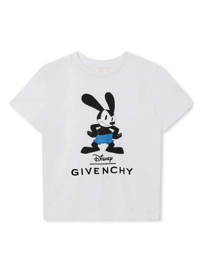 Givenchy X Disney Oswald-print Cotton T-shirt In White