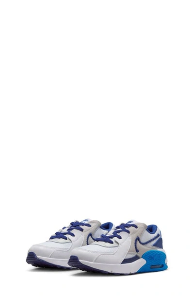 Nike Kids' Air Max Excee Sneaker In White/ Royal Blue/ Photo Blue