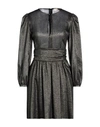 Momoní Woman Mini Dress Bronze Size 2 Virgin Wool, Polyester, Polyamide In Yellow