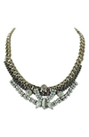 Olivia Welles Collage Statement Necklace In Gold / Clear