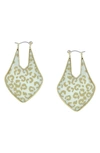 Olivia Welles Gabriella Drop Earrings In Gold / White