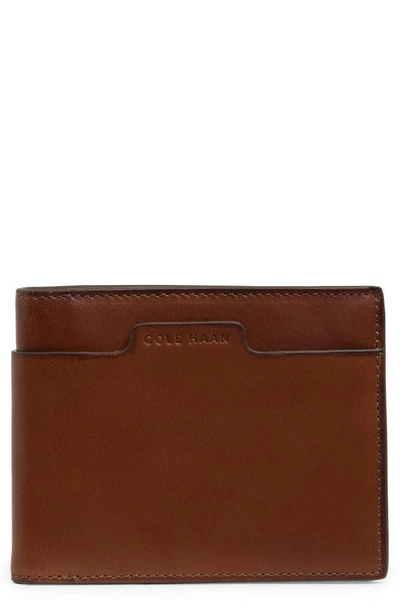 Cole Haan Diamond Slim Bifold Wallet In Tan