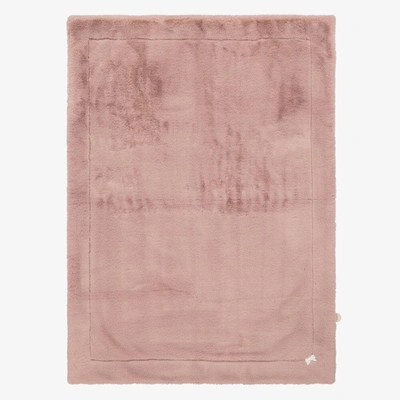 Paz Rodriguez Girls Pink Faux Fur Baby Blanket (98cm)