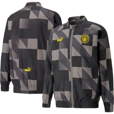 Puma Manchester City Prematch Jacket Adults In Black