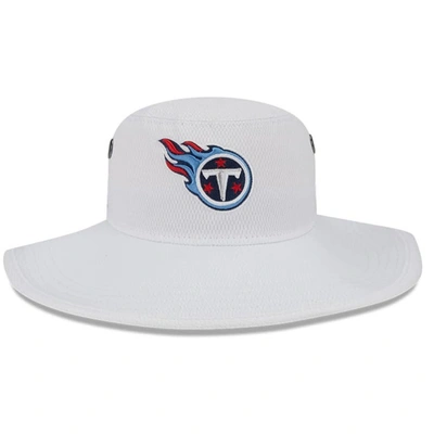 New Era White Tennessee Titans 2023 Nfl Training Camp Panama Bucket Hat
