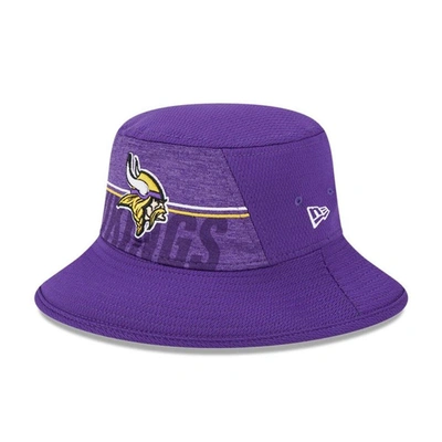 New Era Purple Minnesota Vikings 2023 Nfl Training Camp Stretch Bucket Hat