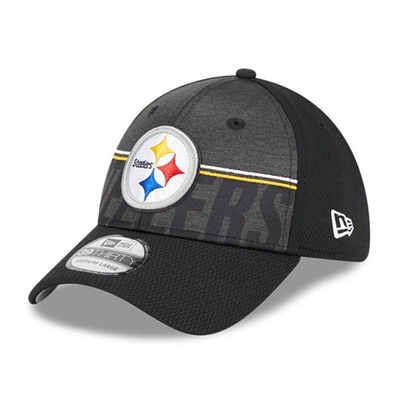 New Era Black Pittsburgh Steelers 2023 Nfl Training Camp 39thirty Flex Fit Hat