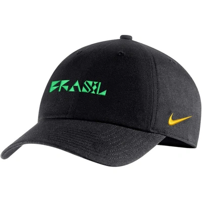 Nike Black Brazil National Team Campus Performance Adjustable Hat
