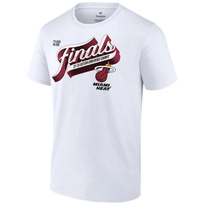 Fanatics Branded White Miami Heat 2023 Eastern Conference Champions Locker Room Big & Tall T-shirt