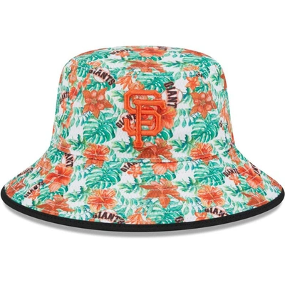 New Era San Francisco Giants Tropic Floral Bucket Hat In Black