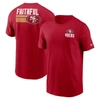 Nike Scarlet San Francisco 49ers Blitz Essential T-shirt In Red