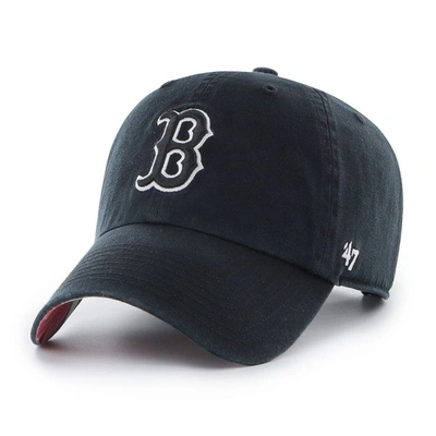 47 ' Black Boston Red Sox Dark Tropic Clean Up Adjustable Hat
