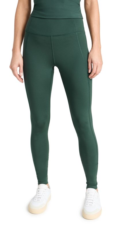 Girlfriend Collective Green Compressive Leggings In Moss