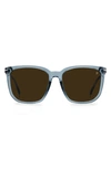 David Beckham Eyewear David Beckham 57mm Square Sunglasses In Blue/ Brown
