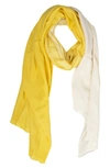Saachi Cashmere & Silk Ombré Scarf In Yellow
