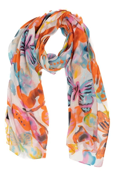 Saachi Butterfly Colorful Scarf In Multi
