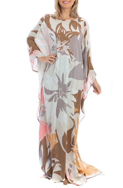 Saachi Floral Kaftan In Multi