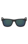 Lacoste 52mm Foldable Retro Frame Sunglasses In Matte Grey