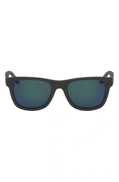 Lacoste 52mm Foldable Retro Frame Sunglasses In Matte Grey