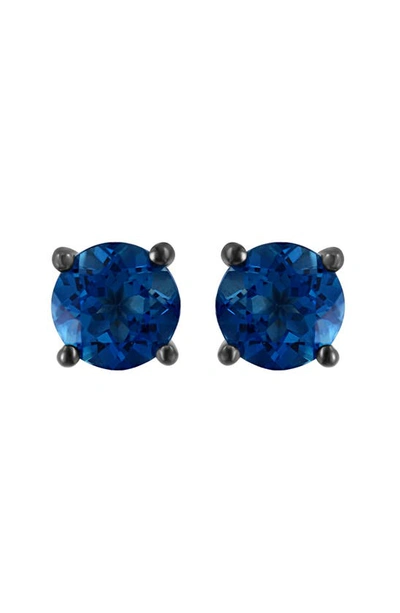 Effy Sterling Silver London Blue Topaz Stud Earrings
