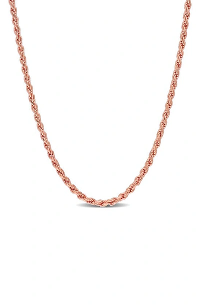 Delmar 2.2mm Rope Chain Necklace In Gold