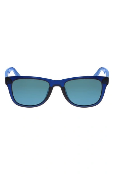Lacoste 52mm Rectangular Sunglasses In Blue