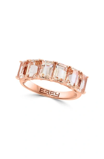 Effy 14k Rose Gold Morganite Ring In Pink
