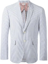 Thom Browne Striped Blazer In White