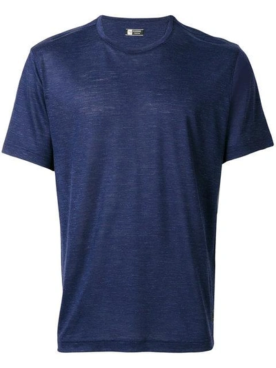 Z Zegna Round Neck T-shirt In Blue