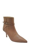 L Agence Etienne Pointed Toe Bootie In Cashew