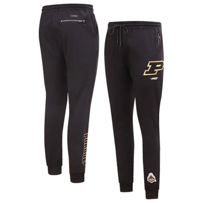 Pro Standard Black Purdue Boilermakers Classic Dk Jogger Pants