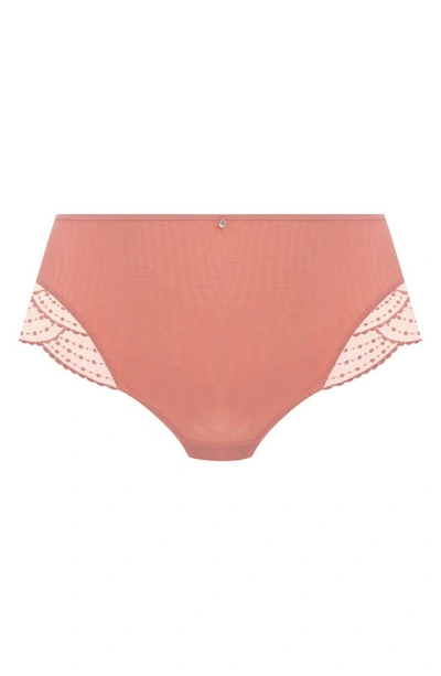 Elomi Priya Full Figure High Waist Briefs In Rose Gold