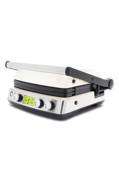 Greenpan Bistro Electric Contact Grill, Griddle & Waffle Maker In Light Beig