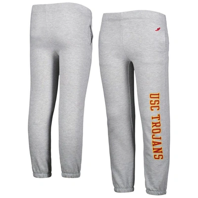 League Collegiate Wear Kids' Youth  Heather Gray Usc Trojans Essential Pants