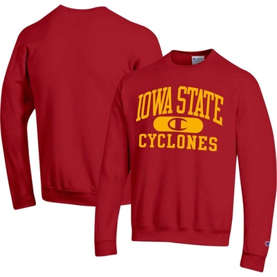 Champion Cardinal Iowa State Cyclones Arch Pill Sweatshirt
