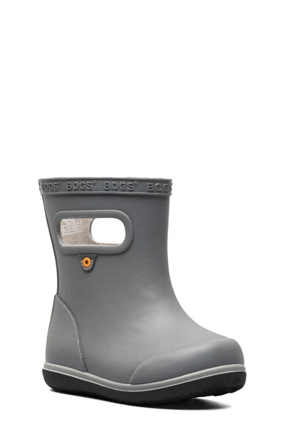 Bogs Kids' Skipper Ii Waterproof Rain Boot In Grey