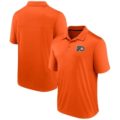 Fanatics Branded Orange Philadelphia Flyers Polo