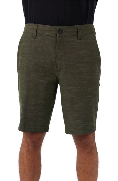 O'neill Reserve Slub Hybrid Shorts In Army