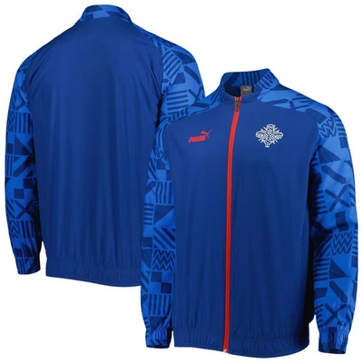 Puma Light Blue Iceland National Team Pre-match Raglan Full-zip Training Jacket