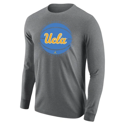 Jordan Brand Gray Ucla Bruins Basketball Long Sleeve T-shirt