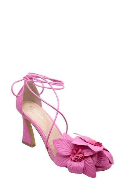 Charles By Charles David Kristine Ankle Wrap Sandal In Pink