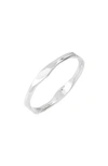 Nashelle Lume Stackable Ring In Sterling Silver