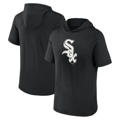 Fanatics Branded Black Chicago White Sox Short Sleeve Hoodie T-shirt