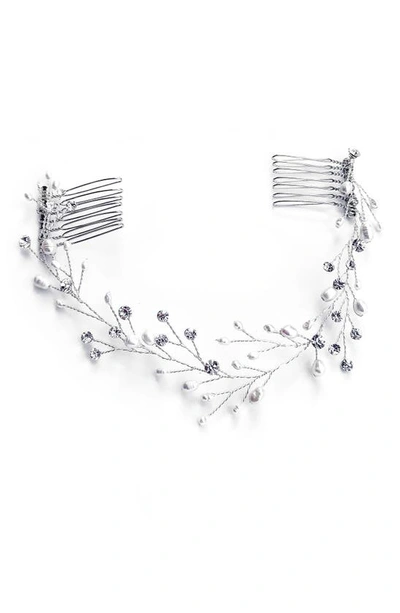 Brides And Hairpins Zylina Halo Comb In Silver