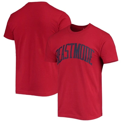 Beast Mode Red  Collegiate Wordmark T-shirt